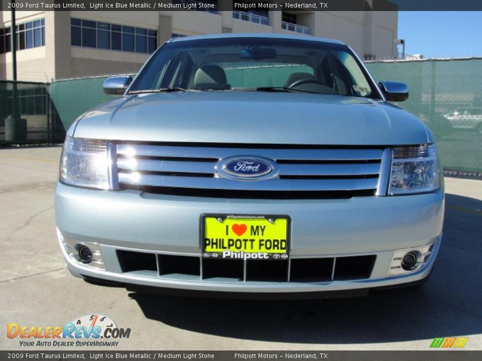 2009 Ford Taurus Limited Light Ice Blue Metallic / Medium Light Stone Photo #9