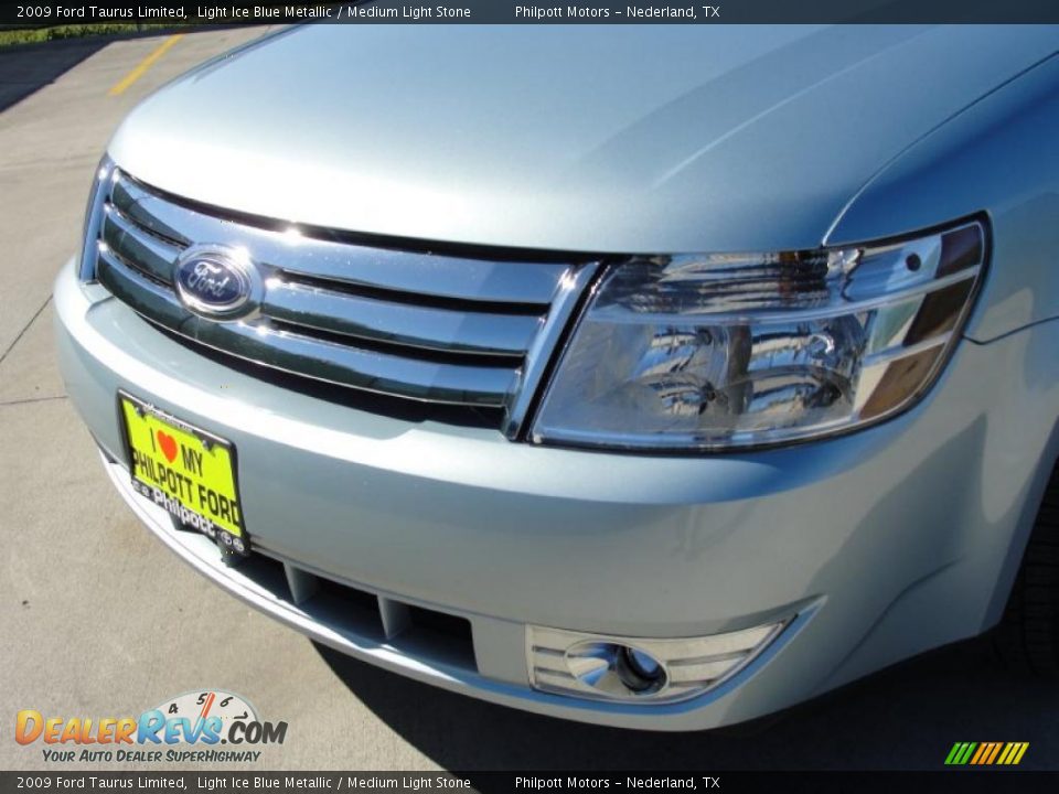 2009 Ford Taurus Limited Light Ice Blue Metallic / Medium Light Stone Photo #12