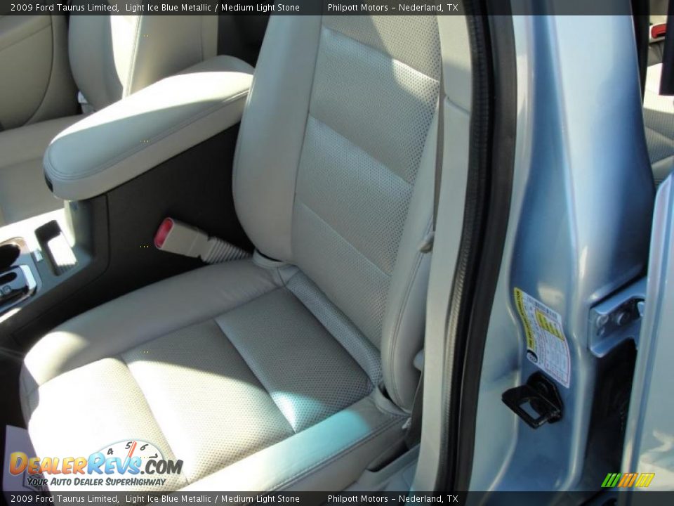 2009 Ford Taurus Limited Light Ice Blue Metallic / Medium Light Stone Photo #35
