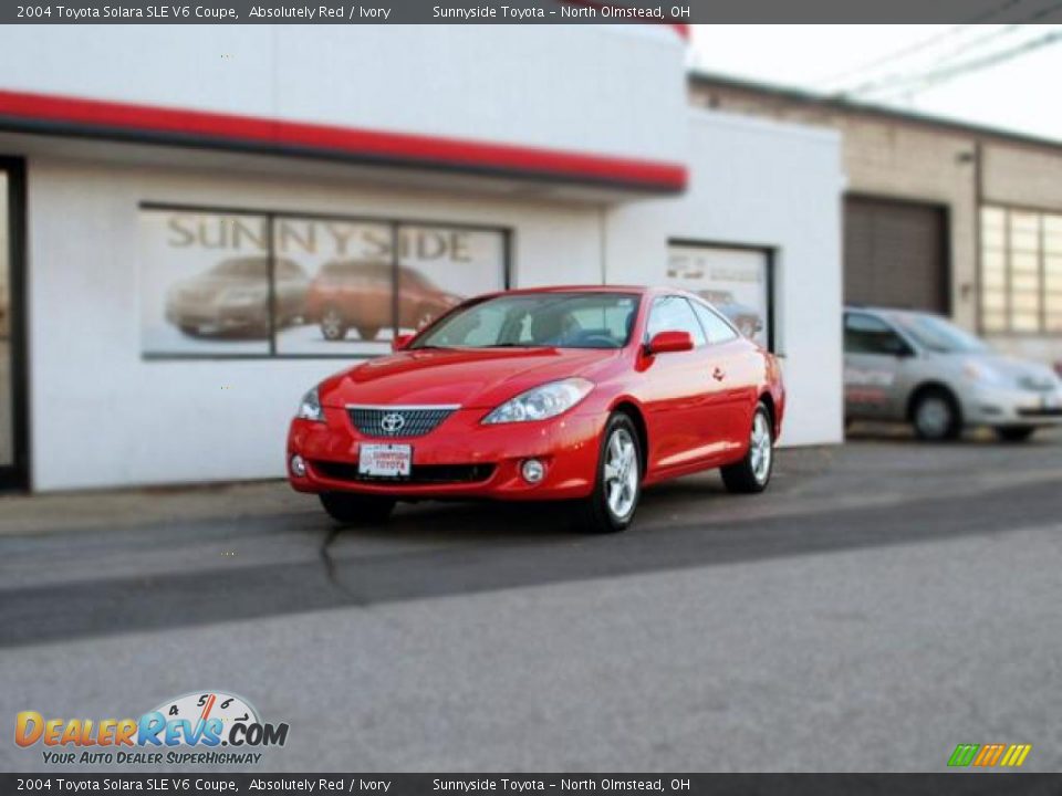 2004 Toyota Solara SLE V6 Coupe Absolutely Red / Ivory Photo #1