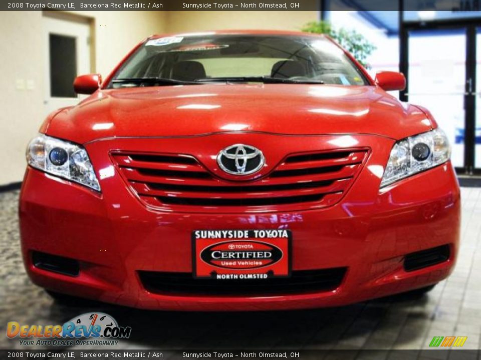 2008 Toyota Camry LE Barcelona Red Metallic / Ash Photo #2