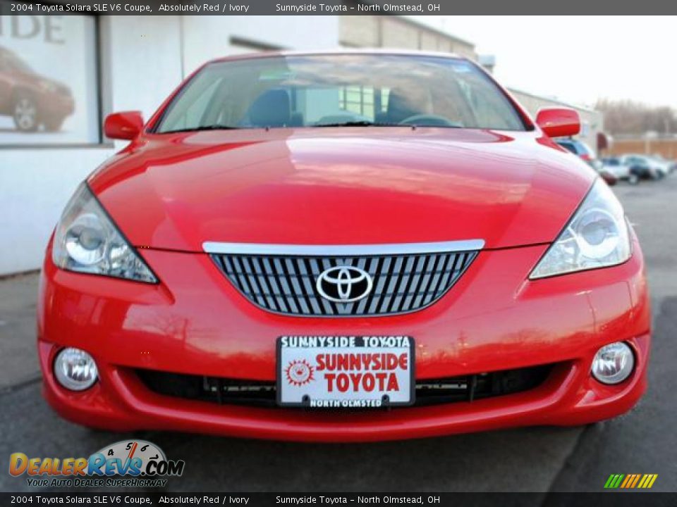 2004 Toyota Solara SLE V6 Coupe Absolutely Red / Ivory Photo #3