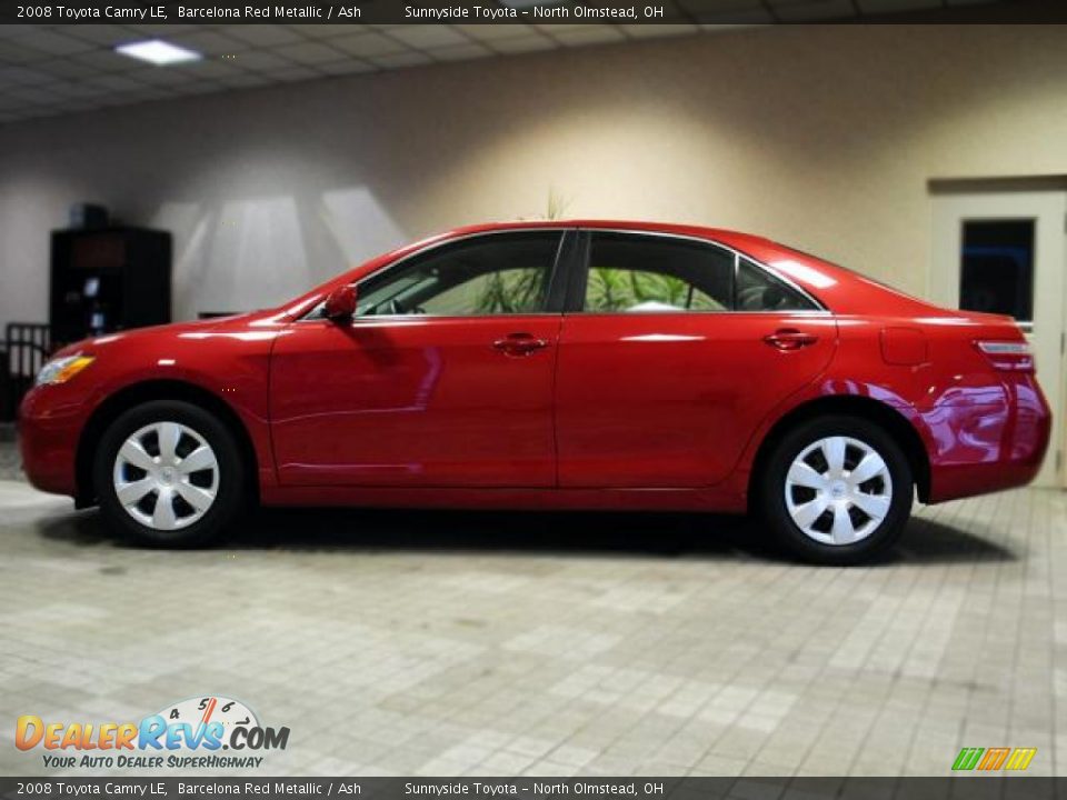 2008 Toyota Camry LE Barcelona Red Metallic / Ash Photo #4