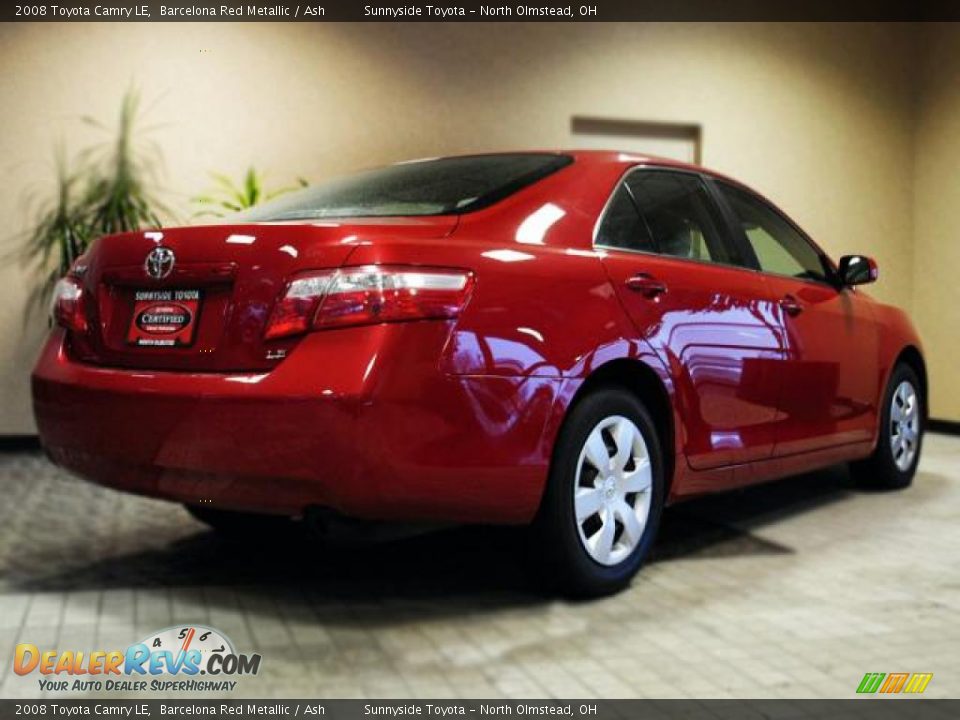 2008 Toyota Camry LE Barcelona Red Metallic / Ash Photo #5