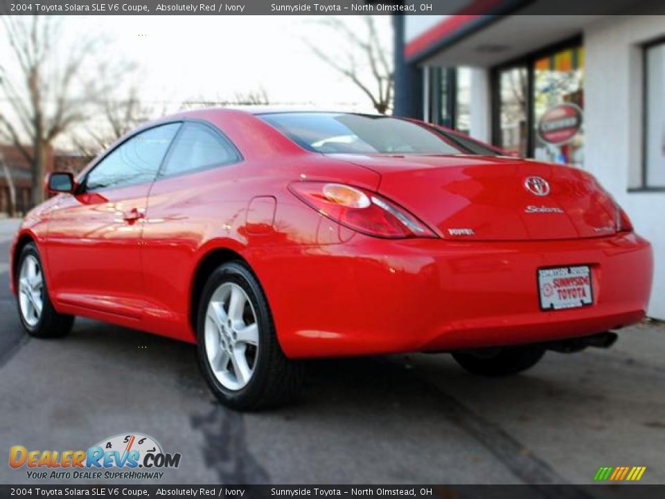 2004 Toyota Solara SLE V6 Coupe Absolutely Red / Ivory Photo #6