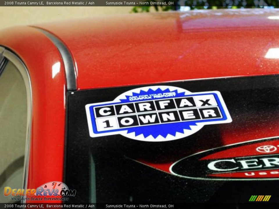 2008 Toyota Camry LE Barcelona Red Metallic / Ash Photo #10