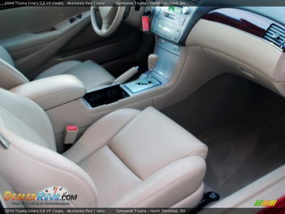 Ivory Interior - 2004 Toyota Solara SLE V6 Coupe Photo #11