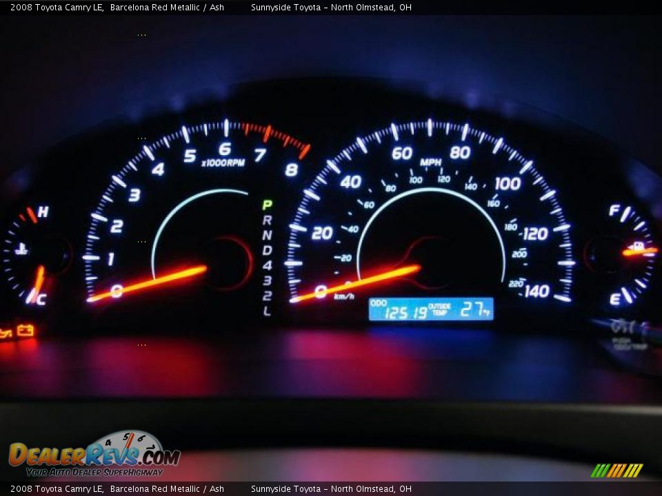 2008 Toyota Camry LE Barcelona Red Metallic / Ash Photo #15