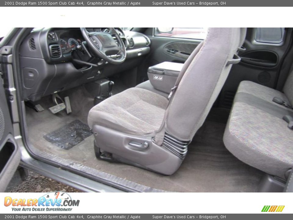 Agate Interior - 2001 Dodge Ram 1500 Sport Club Cab 4x4 Photo #16