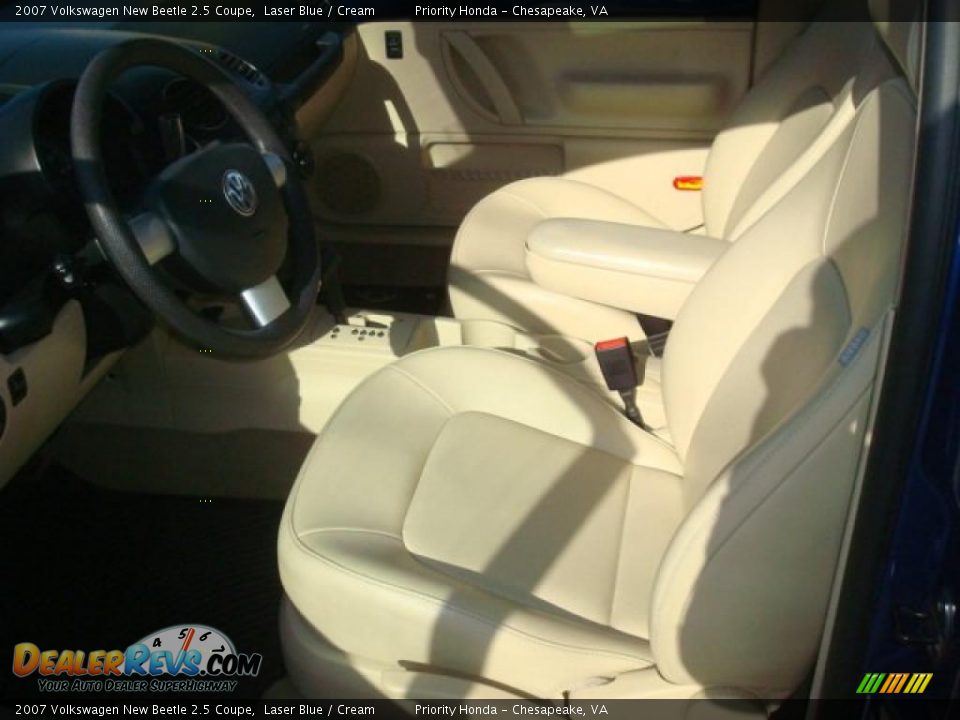 Cream Interior - 2007 Volkswagen New Beetle 2.5 Coupe Photo #10