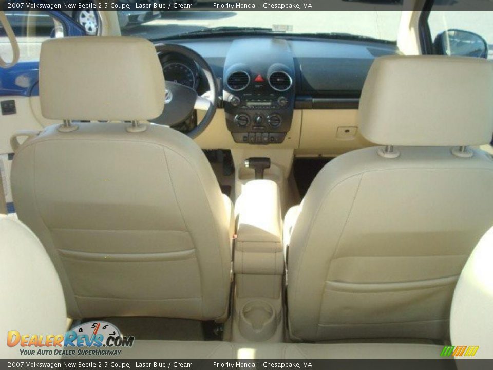 2007 Volkswagen New Beetle 2.5 Coupe Laser Blue / Cream Photo #16