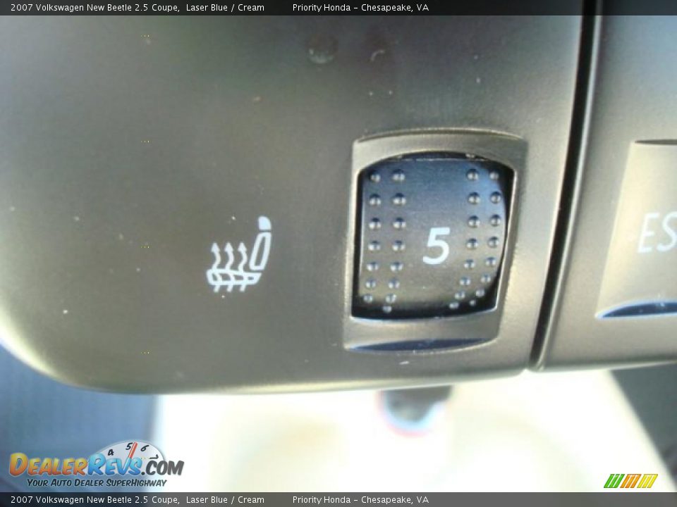 2007 Volkswagen New Beetle 2.5 Coupe Laser Blue / Cream Photo #21