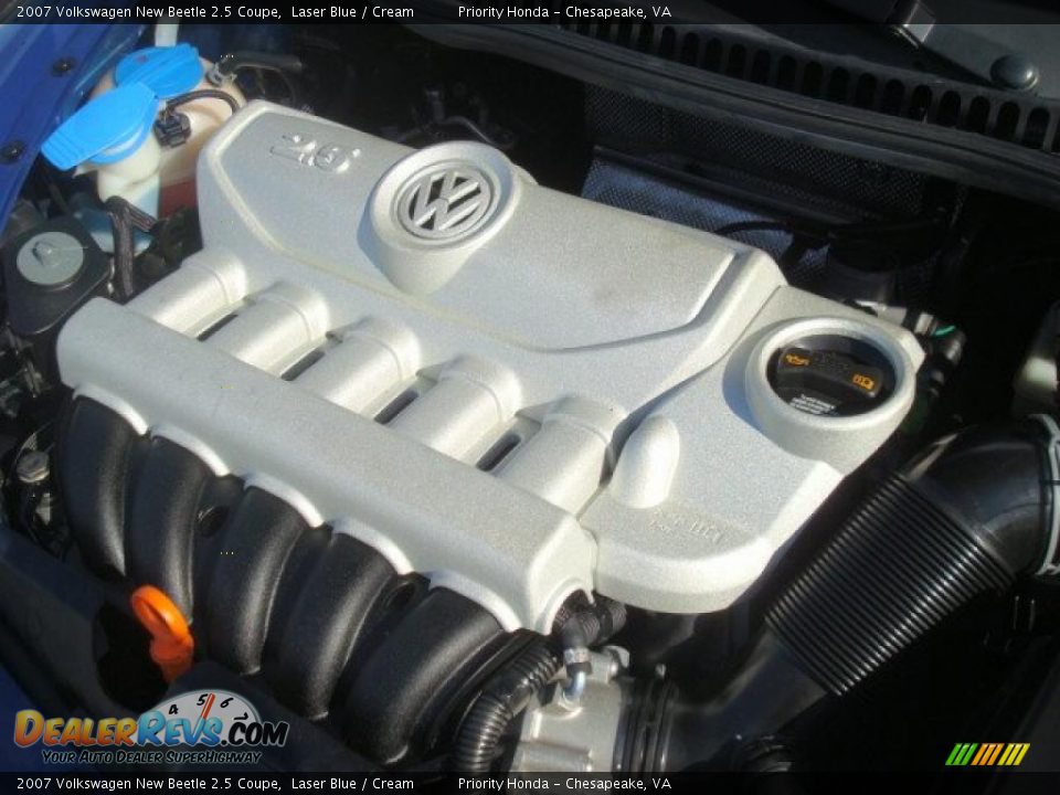 2007 Volkswagen New Beetle 2.5 Coupe 2.5 Liter DOHC 20 Valve 5 Cylinder Engine Photo #25