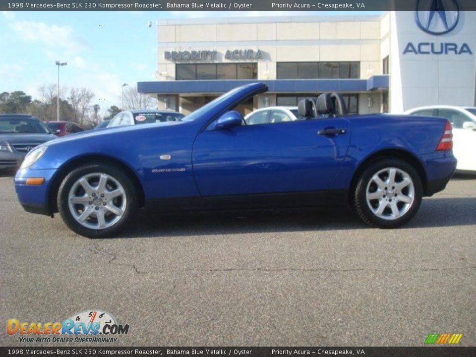 Bahama Blue Metallic 1998 Mercedes-Benz SLK 230 Kompressor Roadster Photo #3