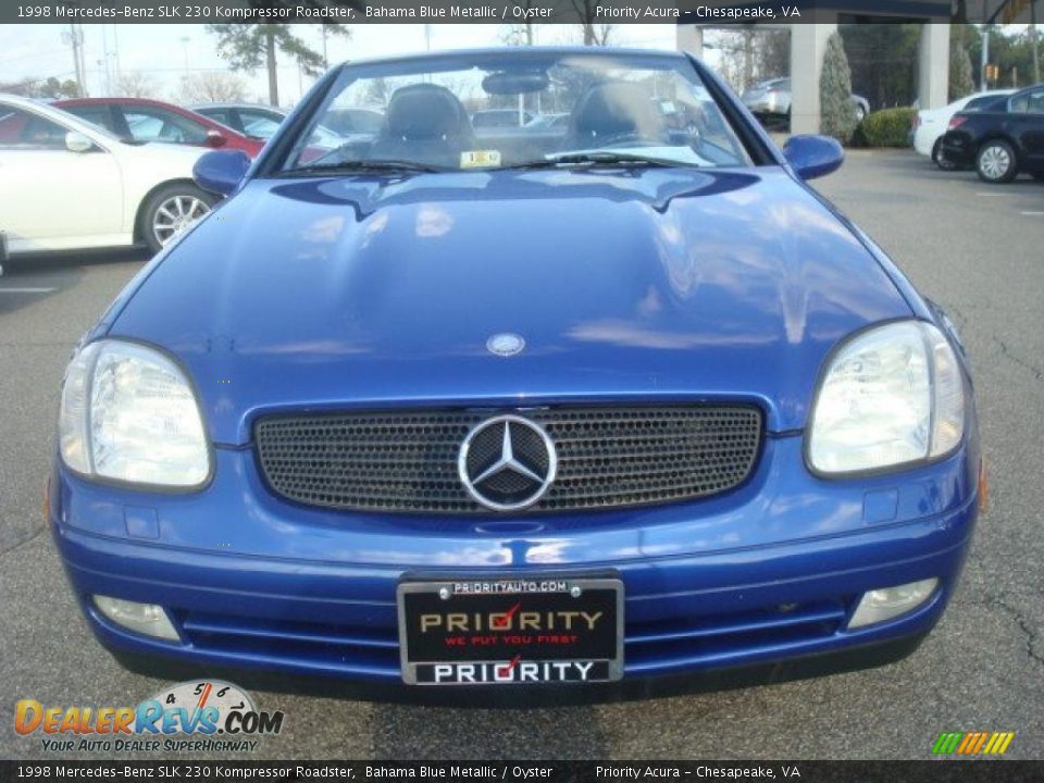 1998 Mercedes-Benz SLK 230 Kompressor Roadster Bahama Blue Metallic / Oyster Photo #8