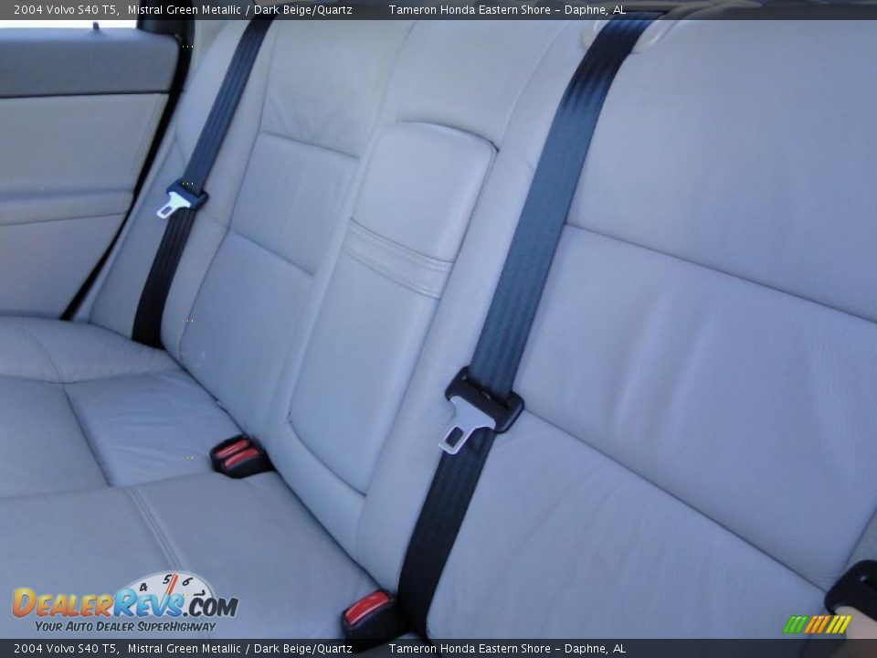 2004 Volvo S40 T5 Mistral Green Metallic / Dark Beige/Quartz Photo #27