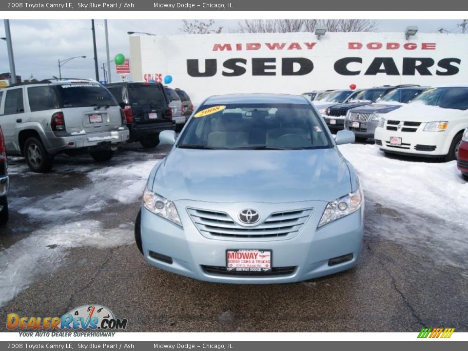 2008 Toyota Camry LE Sky Blue Pearl / Ash Photo #1
