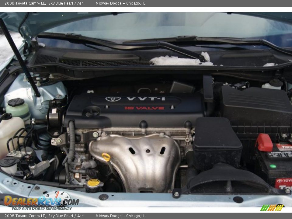 2008 Toyota Camry LE Sky Blue Pearl / Ash Photo #8