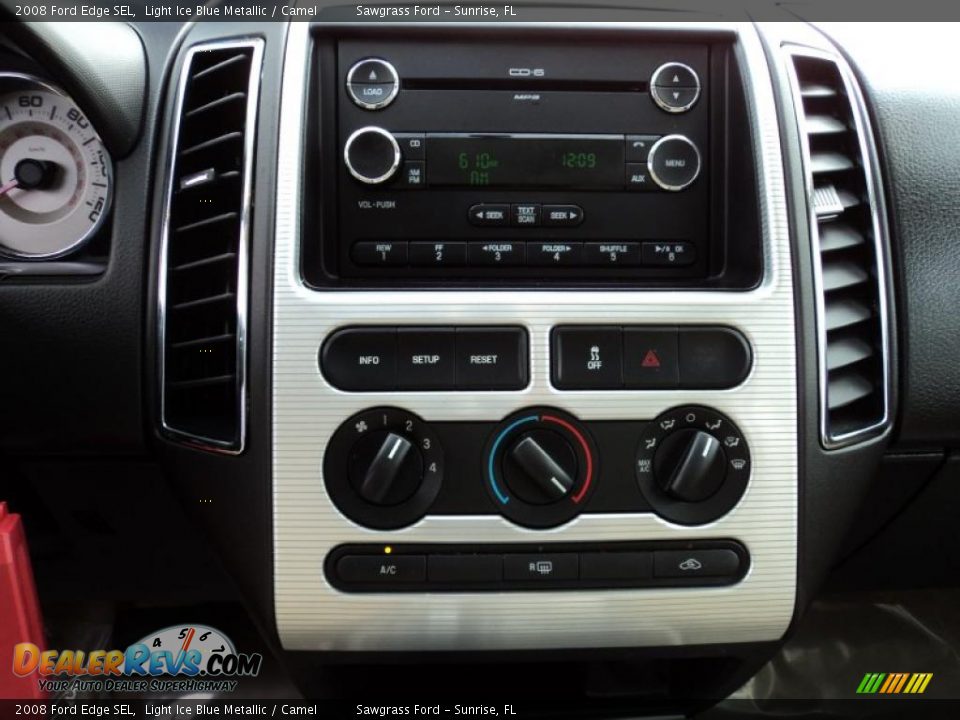 2008 Ford Edge SEL Light Ice Blue Metallic / Camel Photo #25