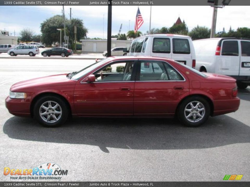 1999 Cadillac Seville STS Crimson Pearl / Pewter Photo #6