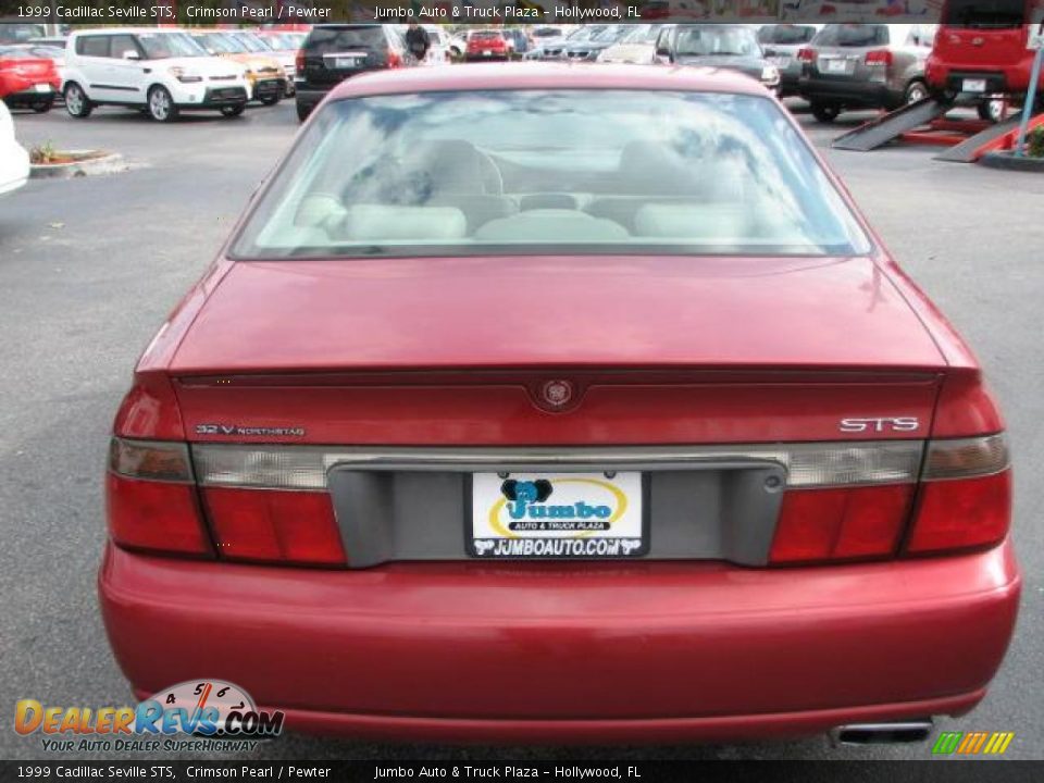 1999 Cadillac Seville STS Crimson Pearl / Pewter Photo #8