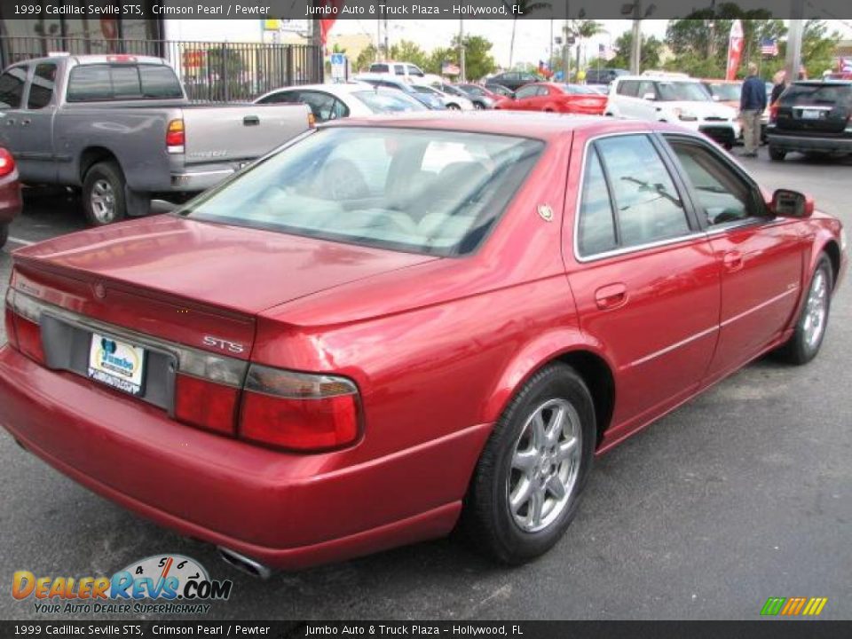 1999 Cadillac Seville STS Crimson Pearl / Pewter Photo #10