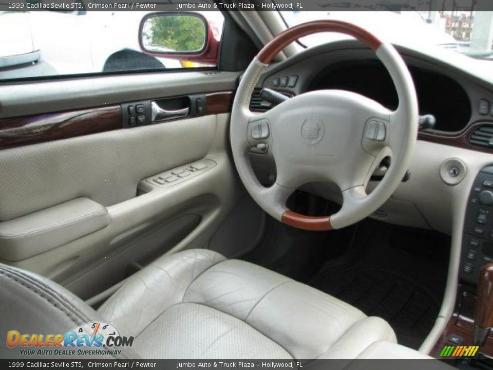 1999 Cadillac Seville STS Crimson Pearl / Pewter Photo #20
