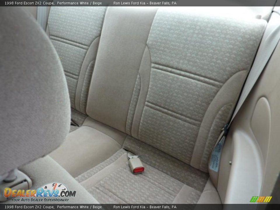 Beige Interior - 1998 Ford Escort ZX2 Coupe Photo #16