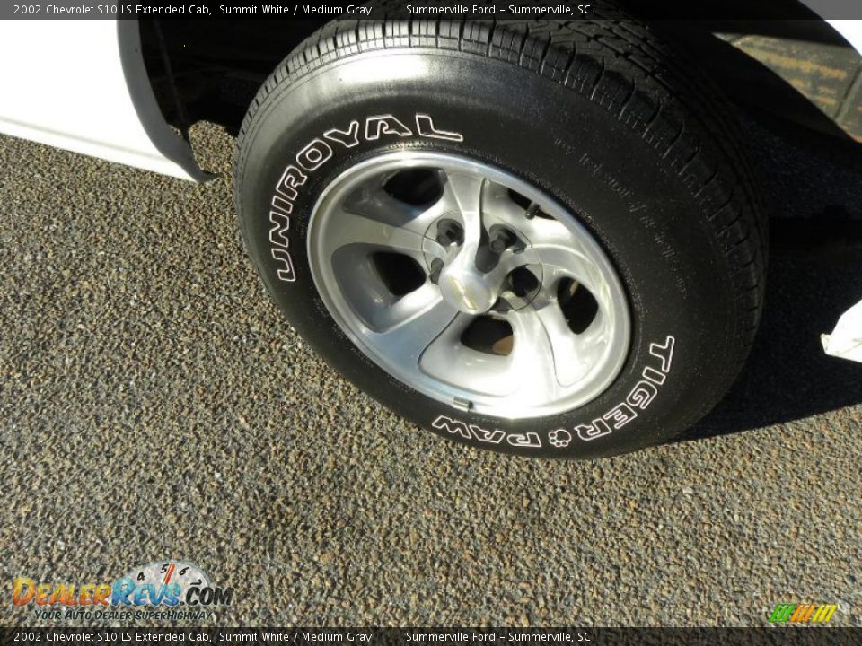 2002 Chevrolet S10 LS Extended Cab Summit White / Medium Gray Photo #14