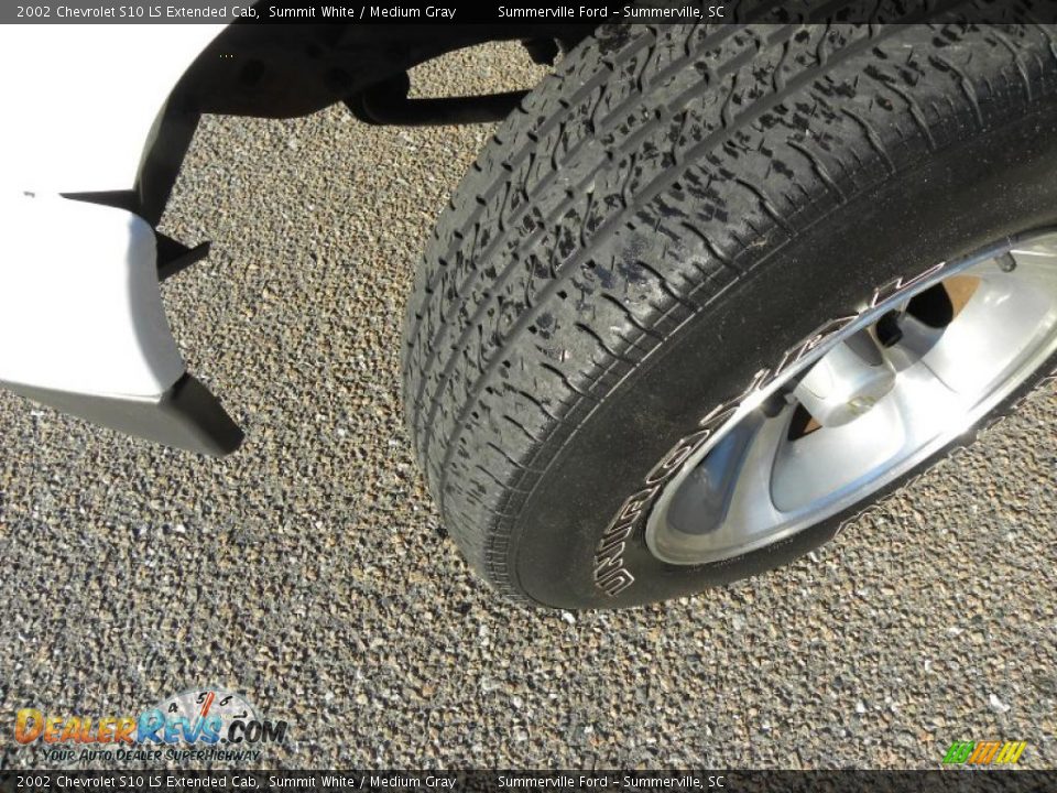 2002 Chevrolet S10 LS Extended Cab Summit White / Medium Gray Photo #15