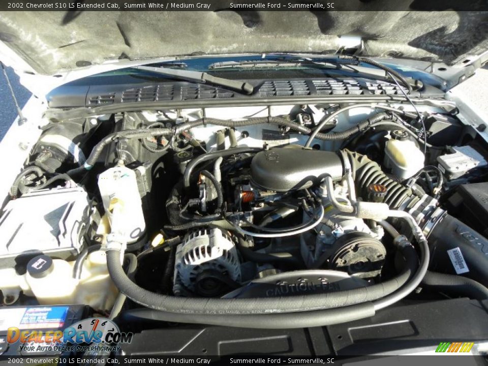 2002 Chevrolet S10 LS Extended Cab 4.3 Liter OHV 12-Valve Vortec V6 Engine Photo #16