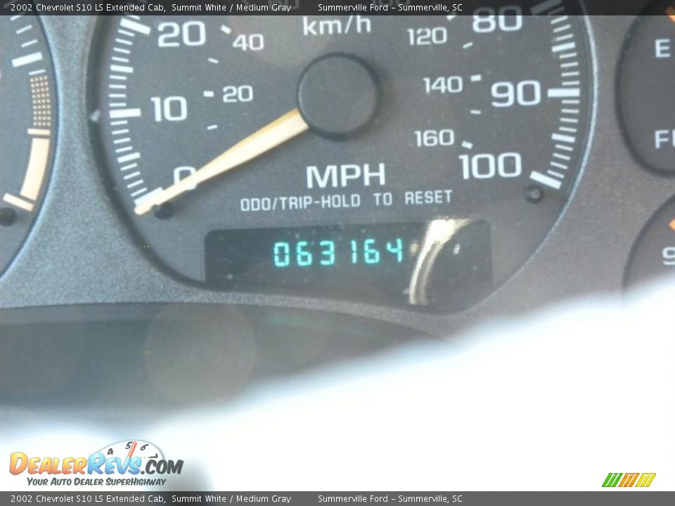 2002 Chevrolet S10 LS Extended Cab Summit White / Medium Gray Photo #20