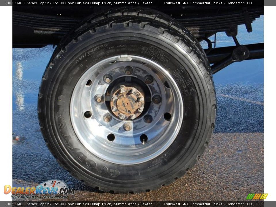 2007 GMC C Series TopKick C5500 Crew Cab 4x4 Dump Truck Wheel Photo #10