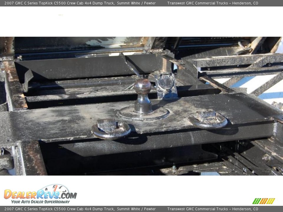 2007 GMC C Series TopKick C5500 Crew Cab 4x4 Dump Truck Summit White / Pewter Photo #13