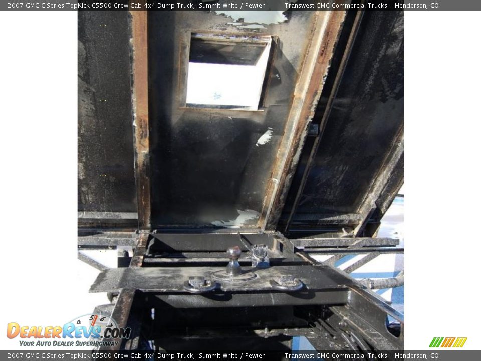 2007 GMC C Series TopKick C5500 Crew Cab 4x4 Dump Truck Summit White / Pewter Photo #14