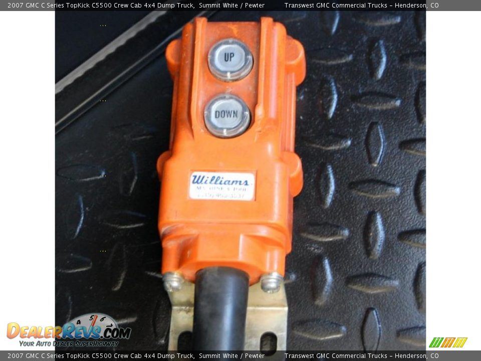 2007 GMC C Series TopKick C5500 Crew Cab 4x4 Dump Truck Summit White / Pewter Photo #16