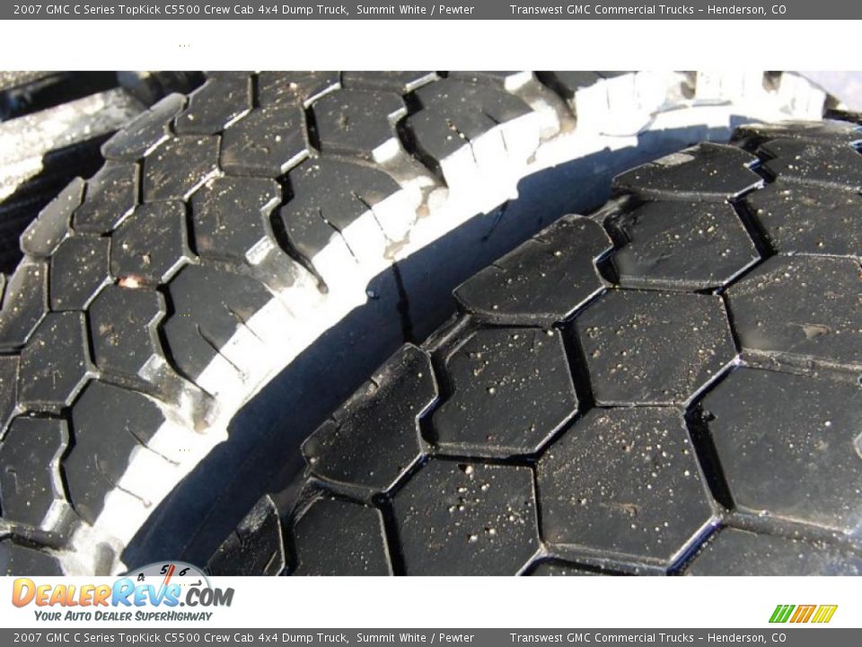 2007 GMC C Series TopKick C5500 Crew Cab 4x4 Dump Truck Summit White / Pewter Photo #18