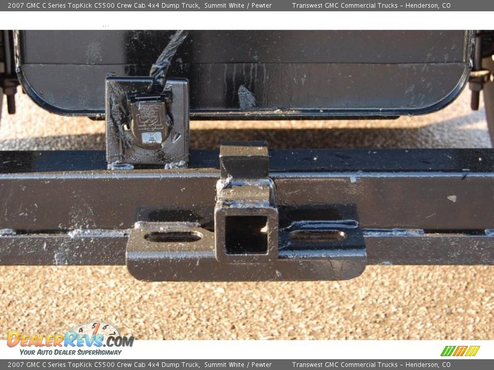 2007 GMC C Series TopKick C5500 Crew Cab 4x4 Dump Truck Summit White / Pewter Photo #19