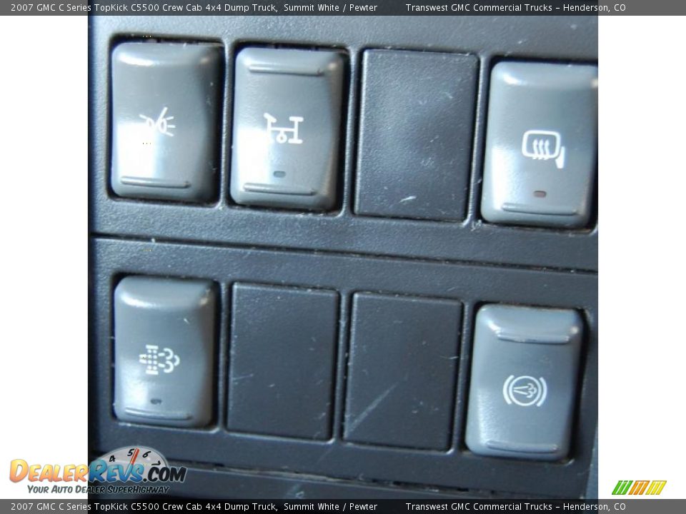 2007 GMC C Series TopKick C5500 Crew Cab 4x4 Dump Truck Summit White / Pewter Photo #21