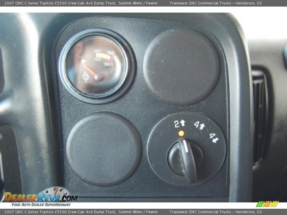 2007 GMC C Series TopKick C5500 Crew Cab 4x4 Dump Truck Summit White / Pewter Photo #22