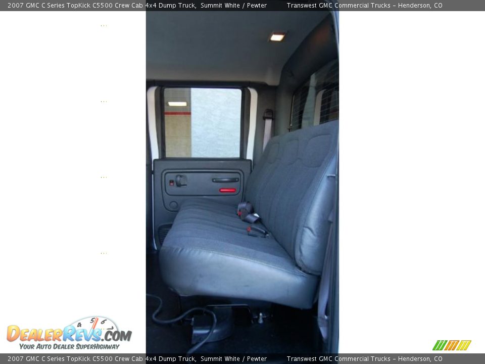 2007 GMC C Series TopKick C5500 Crew Cab 4x4 Dump Truck Summit White / Pewter Photo #24