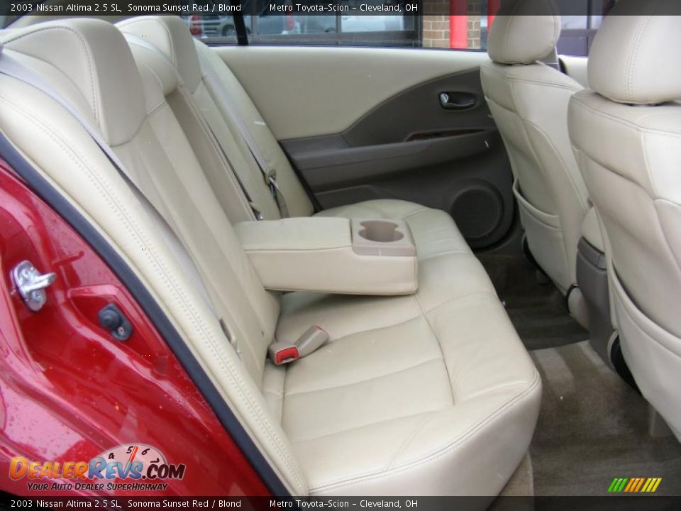 2003 Nissan Altima 2.5 SL Sonoma Sunset Red / Blond Photo #12