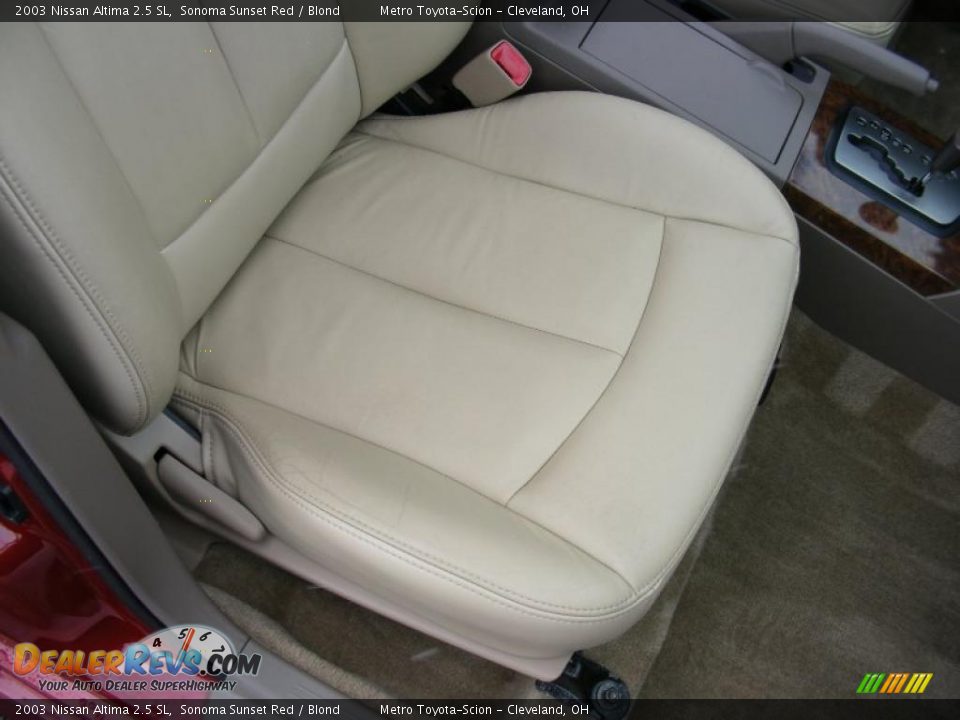 2003 Nissan Altima 2.5 SL Sonoma Sunset Red / Blond Photo #14