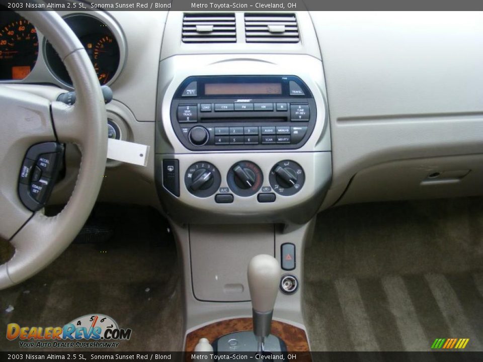 2003 Nissan Altima 2.5 SL Sonoma Sunset Red / Blond Photo #19