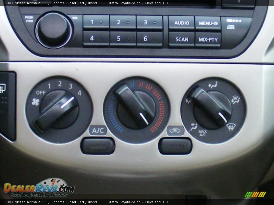 2003 Nissan Altima 2.5 SL Sonoma Sunset Red / Blond Photo #21