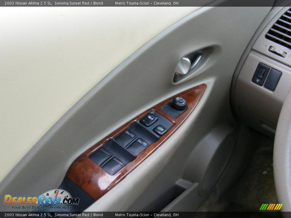 2003 Nissan Altima 2.5 SL Sonoma Sunset Red / Blond Photo #23
