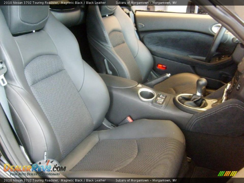 Black Leather Interior - 2010 Nissan 370Z Touring Roadster Photo #16