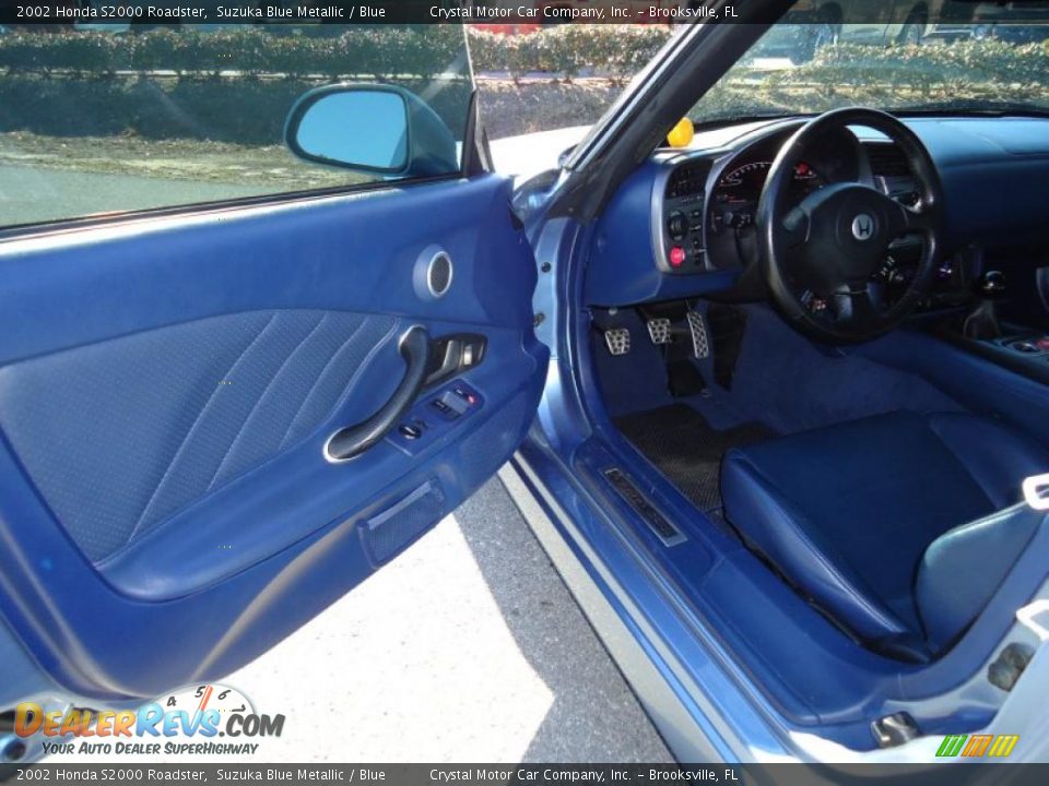 Blue Interior - 2002 Honda S2000 Roadster Photo #4