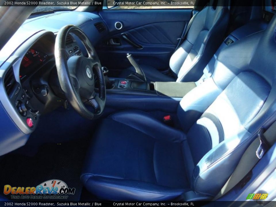 Blue Interior - 2002 Honda S2000 Roadster Photo #5