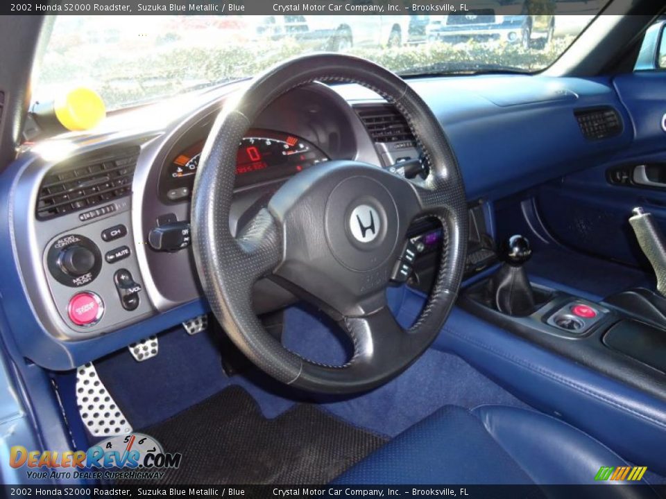 Blue Interior - 2002 Honda S2000 Roadster Photo #6